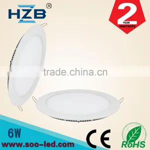 High Quality Constant Current Drive Power 6w Round Panel Recessed Led Light 2835 Chip thumbnail-1
