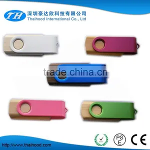 Colorfull Twister Usb Flash Drive Swivel Usb Stick Made for Wooden thumbnail-1