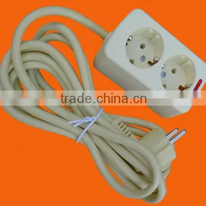 European Style 2 Way Power Extension Socket With Earth (E5002E) thumbnail-2