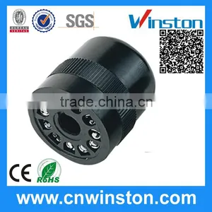 US-11 General Miniature 300V 10A 11 Pins Bakelite Round Electrical Automotive Relay Socket With CE thumbnail-1