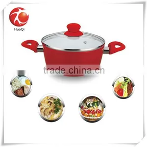 High Quality Aluninum Non-Stick Sauce Pot W/lid thumbnail-4