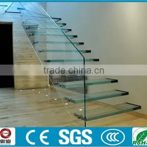 Tempered Glass Floating Stairs Made in China--YUDI thumbnail-2