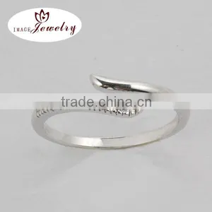 HOT SELLING!!! Newest Style Crystal Single Stone Finger Rings thumbnail-1