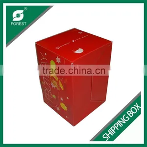 CORRUGATED FRUIT SHIPPING BOX FULL PRINTING SHIPPING BOX WITH PLASTIC HANDLE FOR PACKING FRESH FRUIT thumbnail-6