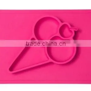 Custom Food Grade Baby Snack Mat Food Mat Silicone Baby Placemat thumbnail-1