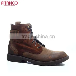 Nubock or Swede Leather Mens Martin Boots thumbnail-1