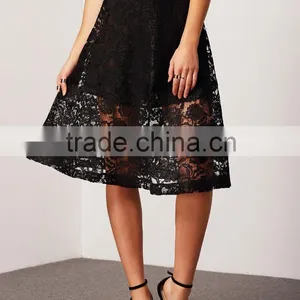 2016 China Factory Summer Lady Women Lace Latest Long Skirt Design thumbnail-1