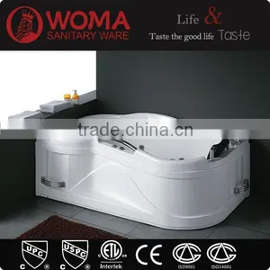 2015 Foshan Acrylic Modern Bathtub Whirlpools Bath Tub With Pillow thumbnail-1