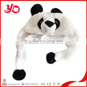 Wholesale Plush Panda Kids Hat ,plush Panda Animal Hat thumbnail-1