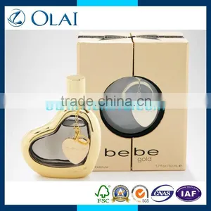 Purple Single Heart Cardboard Perfume Gift Box With Window thumbnail-1