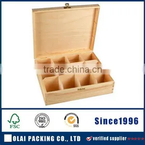 2015 Handmade Eco-friendly Wooden 12 Compartments Twining Tea Box thumbnail-1