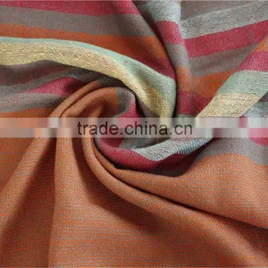 Yarn Dyed Joint Wool Scarf With Fringe thumbnail-3