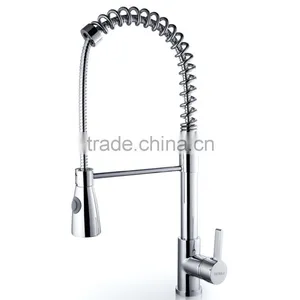 China Solid Brass High Quality Flexible Kitchen Faucet thumbnail-1