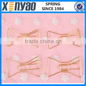 Hight Quality Promotional Gifts Paper Box Custom Logo Metal Bow Shape Paper Clips thumbnail-5