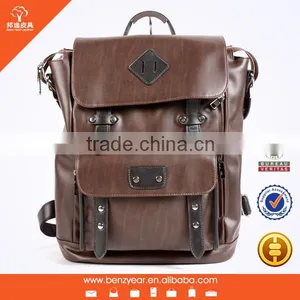 2016 New Arrival Fashion Design Cheap PU Backpack Bags From Guangzhou Factory thumbnail-1