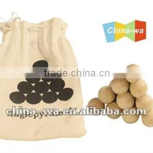 Novel Wood Pyramide Puzzle Toy or Brain Teaser thumbnail-1