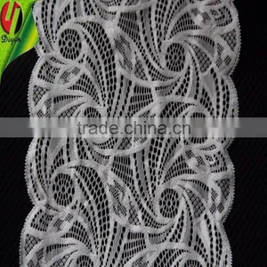 Lace Textile by Jacquard Machine 17 CM Wide Stretch Lace Trimming thumbnail-4