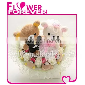Bride and Groom Plush Teddy Bear Wedding Gifts Souvenirs thumbnail-1