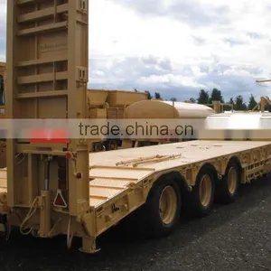 Manufacturer Shengrun Best-selling 40t-120t 3 Axles Low Bed Trailer ,3 Axles Low Bed Trailer (lowboy Semi Trailer 120t Capacity thumbnail-6