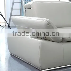 Hot Sale Modern Leather Sofa With Movable Armrest thumbnail-2