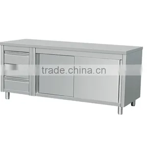 Commercial Stainless Steel Work Prep Table w/ Cabinet 3 Left Drawers 63 x 24 thumbnail-2