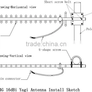 AMEISON 1700 - 2170MHz 10 DBi Directional 5km Outdoor Yagi Antenna thumbnail-4