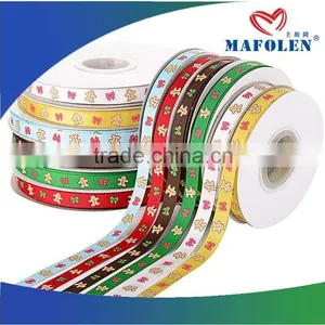 High Quality Decorative 2014 New Design Custom Logo Nylon Taffeta Ribbon thumbnail-1
