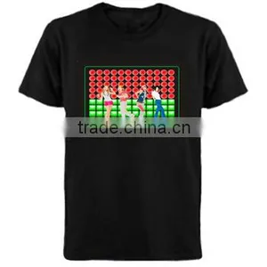 Light Up Down Music Party Equalizer LED T-Shirt Dropshipping thumbnail-1