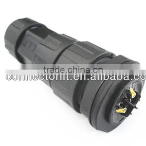 4 Pins Panel Front Mounted Male Socket With Female Plug Waterproof Connector thumbnail-1