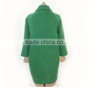 2016AW Woolen Garment Customized Woman's Fashion Long Coats Four Buckle thumbnail-3