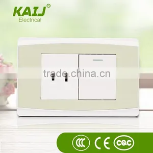 Wall Mount Power Electrical 1 Gang 2 Pin Multi Lighting Switch Socket Outlet and Plug With Lighting Indicator thumbnail-3