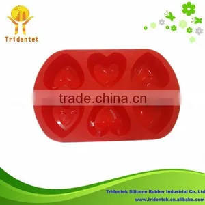 2015 Kitchen Gadgets Baking Tools 6-Cup Heart Love Mold thumbnail-1
