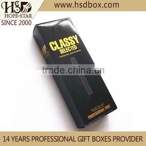 Custom Clear Window Hair Extension Packaging Box, Paper Hair Extension Packaging Wholesale thumbnail-5