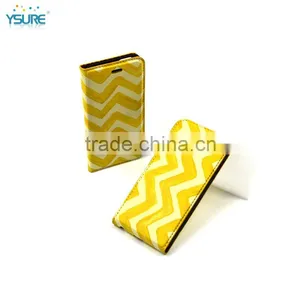 2015 New Design Ripple Pattern Colorful Leather Case For Wiko Fizz With Magnet Close up thumbnail-1