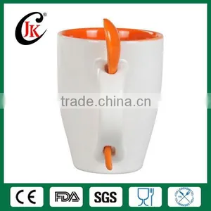 High Quality New Design Ceramic Coffee Mug With Laddle thumbnail-2