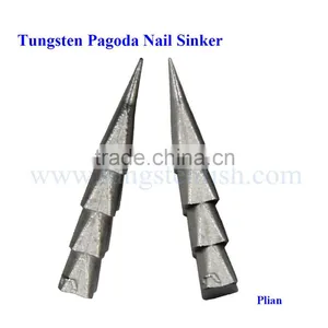 Hot Sale Tungsten Weights Cheaper Sharp Tungsten Pagoda Nail Sinker thumbnail-5