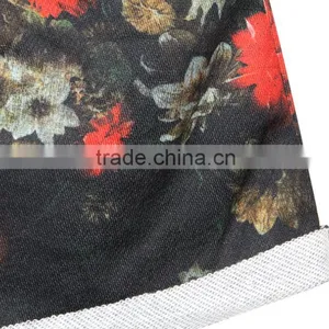 2015 Women Shorts Sublimation Print Flowers Running Shorts Elastic Waist N16-2 thumbnail-4