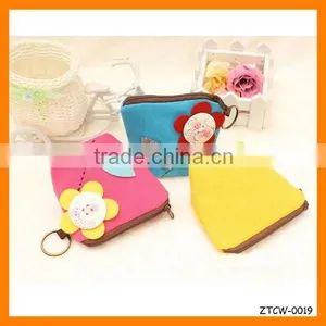 Creative Lovely Flower Fabrics Woman Coin Wallet Wholesale ZTCW-0019 thumbnail-1