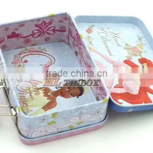 Rectangular Kids Gift Tin Lunch Box With Handle and Lock thumbnail-3