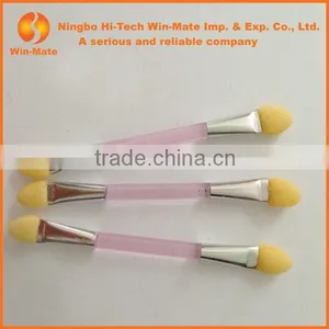 You Can Not Miss High Quality Pink Handle Double Ended Eyeshadow Brush thumbnail-2