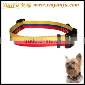 Yellow Dog Collar Flag Dog Training Collar Nylon Dog Leash and Collar thumbnail-1
