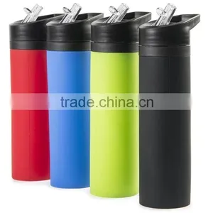 Food Grade Silicone Foldable Bpa Free Water Bottle thumbnail-1