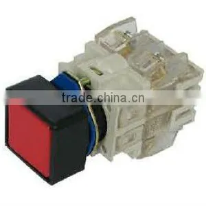 Square Head Momentary Push Button Switch With White Clean Contact Block LAY3-11F thumbnail-1