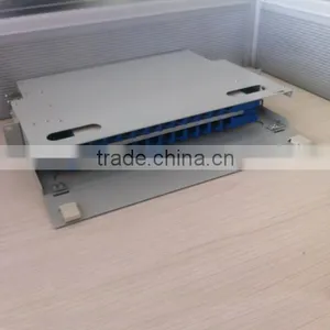 China Supplier Fiber Optic Equiment 19 Inch Rack Mounted ODF Unit Box 24 Core thumbnail-1
