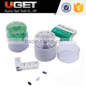 2016 Portable Custom One Day Heart Shaped Pill Box Plastic thumbnail-3