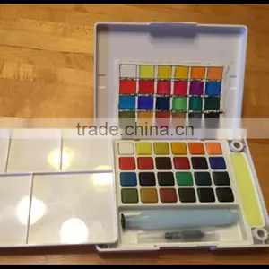 Factory Directly Supply With Certificate Popular Non-toxic Safe Water Color Paint Set Solid Watercolor Cake Paint Wholesale thumbnail-2