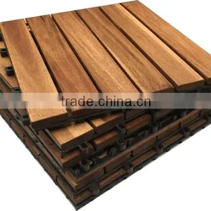 Wood Decking/Interlocking Outdoor Deck Tiles , Wood Garden Deck Tiles, Garden Tiles thumbnail-1
