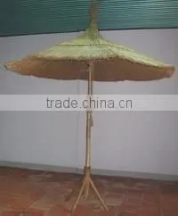 PALM LEAF THATCH UMBRELLA, SEAGRASS UMBBRELLA - CHEAPEST PRICE thumbnail-3