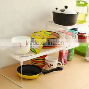 Kitchen/Bathroom Accessories Folding Pot Holder Corner Basket Wall Shelf Storage Rack thumbnail-3