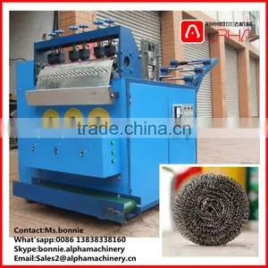 Stainless Steel Pot Scourer Machine /Cleaning Ball Making Machine thumbnail-5